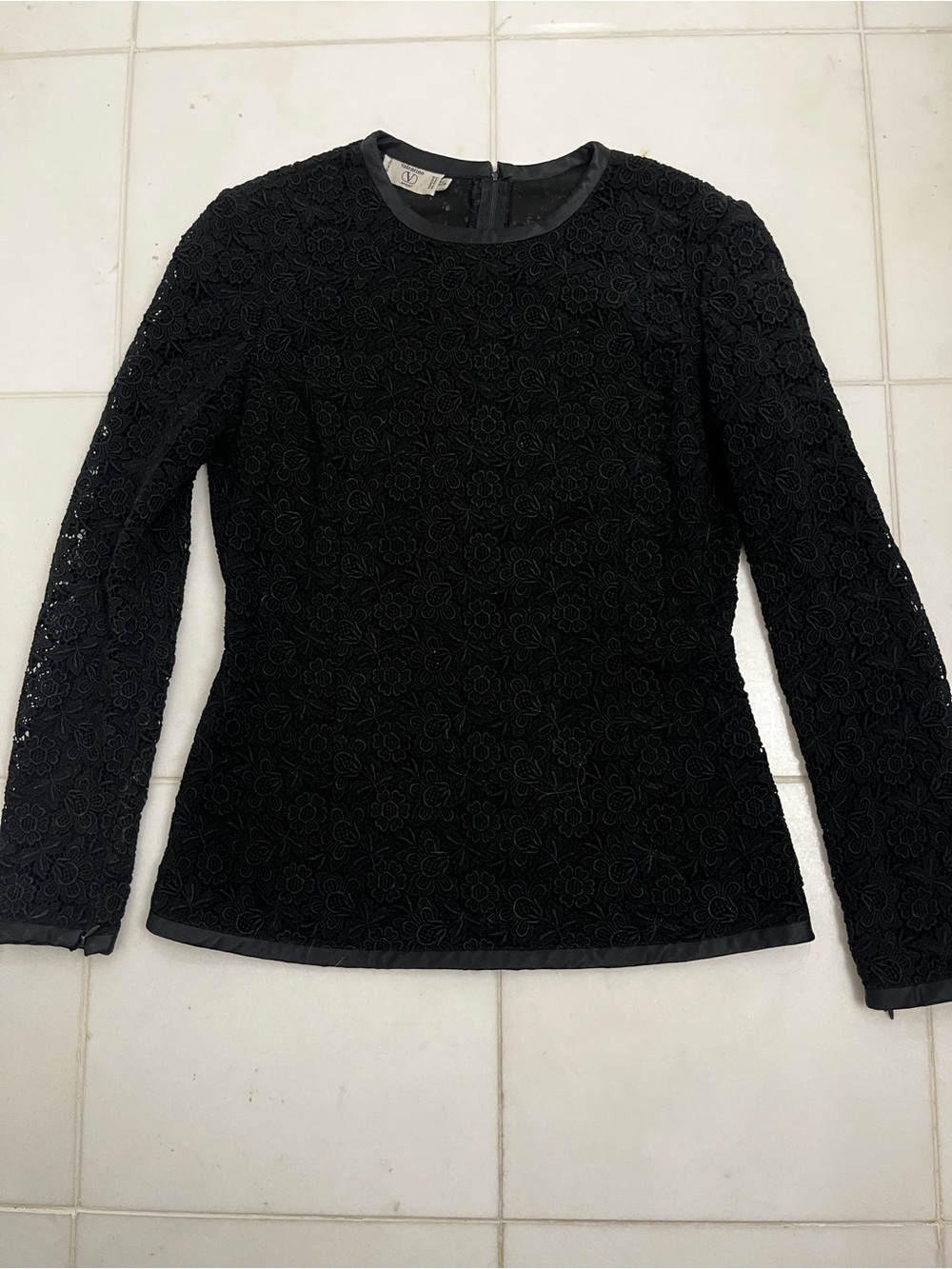 Vintage VALENTINO Miss V Long Sleeve Top Size EU 42 or US 8